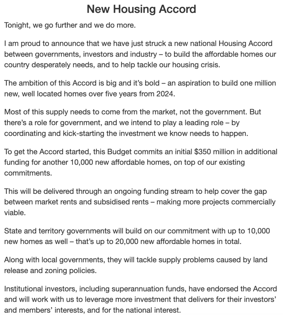 Housing Accord